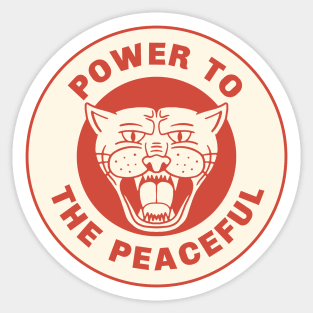 Power To The Peaceful Sticker